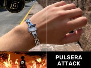 Pulsera Attack On Titan Plateada